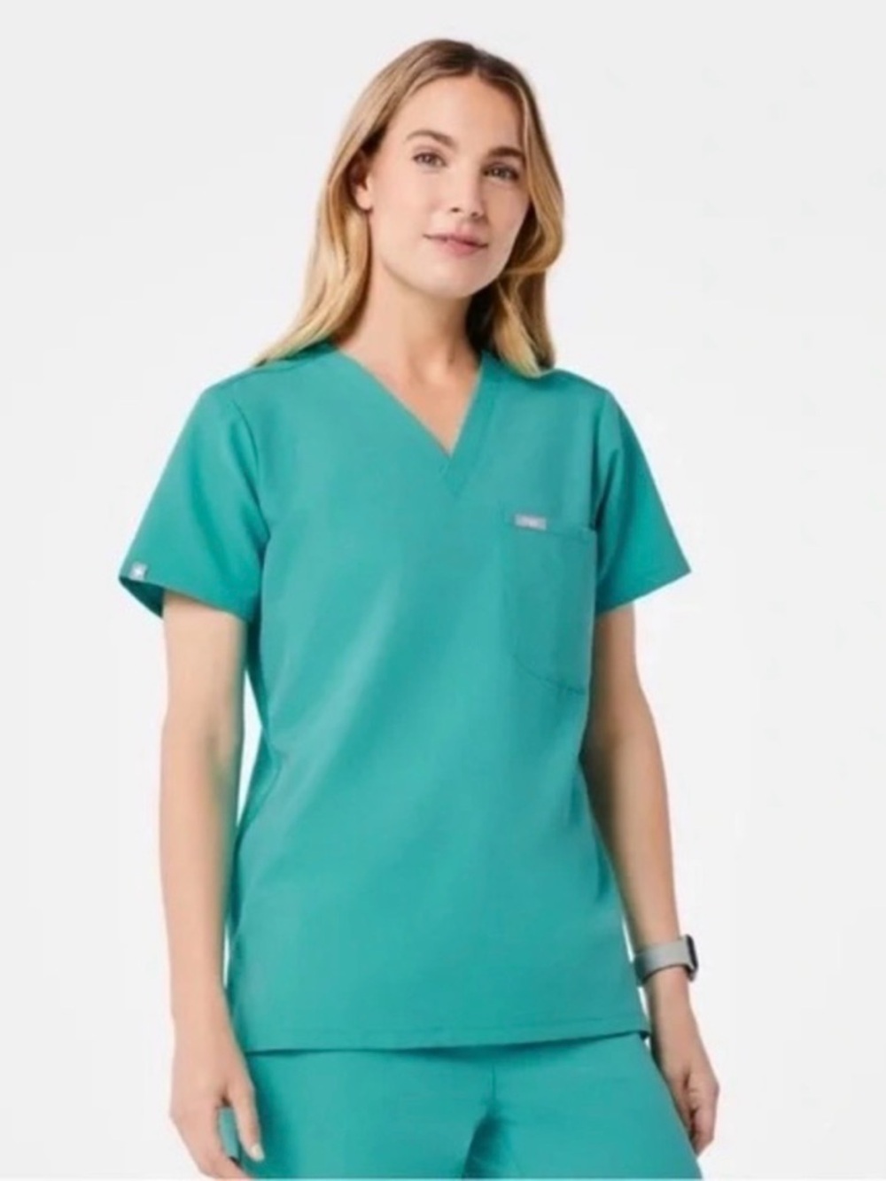 Figs scrub set - Catarina top + Zamora jogger in Oasis Small Small/Tall